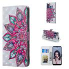 Half Flower Pattern 3D Horizontal Flip Leather Case for Huawei P30 Lite, with Holder & Card Slots & Photo Frame & Wallet - 1