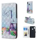 Tower Pattern 3D Horizontal Flip Leather Case for Huawei Y7 (2019), with Holder & Card Slots & Photo Frame & Wallet - 1