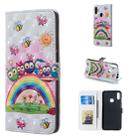 Owl Family Pattern 3D Horizontal Flip Leather Case for Huawei Y7 (2019), with Holder & Card Slots & Photo Frame & Wallet - 1