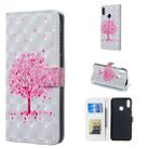 Pink Tree Pattern 3D Horizontal Flip Leather Case for Huawei Y7 (2019), with Holder & Card Slots & Photo Frame & Wallet - 1