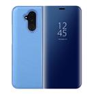 Mirror Clear View Horizontal Flip PU Smart Leather Case for Huawei Mate 20 Lite, with Holder (Blue) - 1