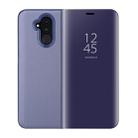 Mirror Clear View Horizontal Flip PU Smart Leather Case for Huawei Mate 20 Lite, with Holder (Purple) - 1