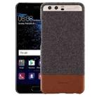 For Huawei  P10 Cloth Texture PC Shockproof Protective Back Case(Brown) - 1