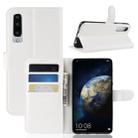 Litchi Texture Horizontal Flip Leather Case for Huawei P30, with Holder & Card Slots & Wallet (White) - 1