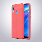 Litchi Texture TPU Shockproof Case for Huawei Y7 (2019) (Red) - 1