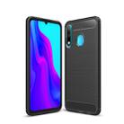 Brushed Texture Carbon Fiber TPU Case for Huawei P30 Lite (Black) - 1