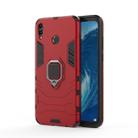 PC + TPU Shockproof Protective Case for Huawei Honor 8X Max, with Magnetic Ring Holder(Red) - 1