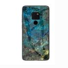 Marble Glass Protective Case for Huawei Mate 20(Emerald) - 1