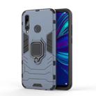 Shockproof PC + TPU Case with Magnetic Ring Holder for Huawei Enjoy 9s / P Smart+ 2019 (Navy Blue) - 1