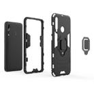 Shockproof PC + TPU Case with Magnetic Ring Holder for Huawei Enjoy 9s / P Smart+ 2019 (Navy Blue) - 3