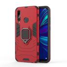 Shockproof PC + TPU Case with Magnetic Ring Holder for Huawei Enjoy 9s / P Smart+ 2019 (Red) - 1