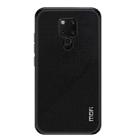 MOFI Shockproof TPU + PC + Cloth Pasted Case for Huawei Mate 20 X(Black) - 1