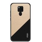 MOFI Shockproof TPU + PC + Cloth Pasted Case for Huawei Mate 20 X(Gold) - 1