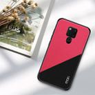 MOFI Shockproof TPU + PC + Cloth Pasted Case for Huawei Mate 20 X(Rose Red) - 2