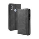 Magnetic Buckle Retro Texture Horizontal Flip Leather Case for Huawei Honor 10 Lite / P Smart (2019) / Nova Lite 3, with Holder & Card Slots & Wallet (Black) - 1