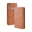 Magnetic Buckle Retro Texture Horizontal Flip Leather Case for Huawei Honor 10 Lite / P Smart (2019) / Nova Lite 3, with Holder & Card Slots & Wallet (Brown) - 1