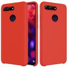 Solid Color Liquid Silicone Dropproof Protective Case for Huawei Honor View 20(Red) - 1