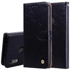 Business Style Oil Wax Texture Horizontal Flip Leather Case for Huawei Y6 (2019) / Honor 8A, with Holder & Card Slots & Wallet (Black) - 1