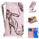 3D Colored Drawing Butterfly High-heeled Shoes Pattern Horizontal Flip Leather Case for Huawei P Smart Z / Y9 Prime 2019 / nova 5i, with Holder & Card Slots & Wallet - 1