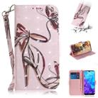 3D Colored Drawing Butterfly High-heeled Shoes Pattern Horizontal Flip Leather Case for Huawei Y5 (2019) / Honor 8s, with Holder & Card Slots & Wallet - 1