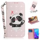 3D Colored Drawing Heart Panda Pattern Horizontal Flip Leather Case for Huawei Y5 (2019) / Honor 8s, with Holder & Card Slots & Wallet - 1
