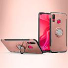 Magnetic 360 Degree Rotation Ring Holder Armor Protective Case for Huawei Nova 4 (Rose Gold) - 1