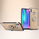 Magnetic 360 Degree Rotation Ring Holder Armor Protective Case for Huawei Honor 10 Lite (Gold) - 1