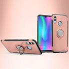 Magnetic 360 Degree Rotation Ring Holder Armor Protective Case for Huawei Honor 10 Lite (Rose Gold) - 1