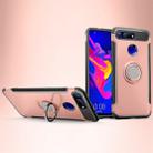 Magnetic 360 Degree Rotation Ring Holder Armor Protective Case for Huawei Honor View 20 (Rose Gold) - 1