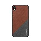 PINWUYO Honors Series Shockproof PC + TPU Protective Case for Huawei Y5 (2019) / Honor 8S (Brown) - 1