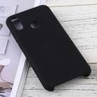 Solid Color Liquid Silicone Dropproof Protective Case for Huawei P20 Lite (Black) - 1