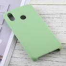 Solid Color Liquid Silicone Dropproof Protective Case for Huawei P20 Lite (Mint Green) - 1