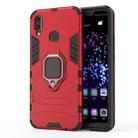 PC + TPU Shockproof Protective Case for Huawei Nova 3i, with Magnetic Ring Holder (Red) - 1