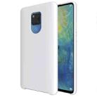 Pure Color Liquid Silicone Case for Huawei Mate 20 X (White) - 1