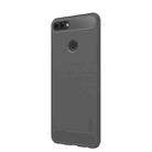 MOFI Brushed Texture Carbon Fiber Soft TPU Case for Huawei Enjoy 7S (Grey) - 1