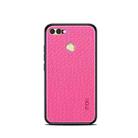 MOFI Cloth Surface + PC + TPU Case for Huawei Enjoy 7S(Rose Red) - 1