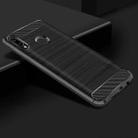 MOFI Brushed Texture Carbon Fiber Soft TPU Case for Huawei Honor Play (Black) - 1