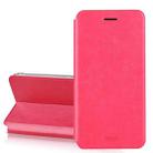 MOFI for Huawei Enjoy 7S Crazy Horse Texture Horizontal Flip Shockproof Protective Leather Case with Holder(Magenta) - 1