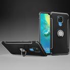 Shockproof Car Magnetic Case with 360 Degree Rotating Armor Ring for Huawei Mate 20 X(Black) - 1