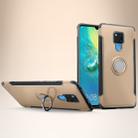 Shockproof Car Magnetic Case with 360 Degree Rotating Armor Ring for Huawei Mate 20 X(Gold) - 1
