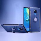 Shockproof Car Magnetic Case with 360 Degree Rotating Armor Ring for Huawei Mate 20 X(Blue) - 1