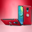 Shockproof Car Magnetic Case with 360 Degree Rotating Armor Ring for Huawei Mate 20 X(Red) - 1