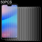 50 PCS for Huawei P20 Lite 0.26mm 9H Surface Hardness 2.5D Explosion-proof Tempered Glass Screen Film, No Retail Package - 1