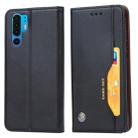 Knead Skin Texture Horizontal Flip Leather Case for Huawei P30 Pro, with Photo Frame & Holder & Card Slots & Wallet (Black) - 1
