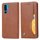 Knead Skin Texture Horizontal Flip Leather Case for Huawei P30 Pro, with Photo Frame & Holder & Card Slots & Wallet (Brown) - 1