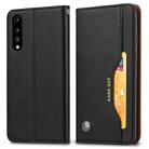 Knead Skin Texture Horizontal Flip Leather Case for Huawei P30, with Photo Frame & Holder & Card Slots & Wallet (Black) - 1