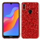 Glittery Powder Shockproof TPU Case for Huawei Honor Play 8A(Red) - 1