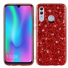 Glittery Powder Shockproof TPU Case for Huawei  Honor 10 Lite (Red) - 1