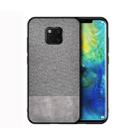 Shockproof Splicing PU + Cloth Protective Case for Huawei Mate 20 Pro (Grey) - 1