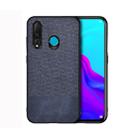 Shockproof Splicing PU + Cloth Protective Case for Huawei Nova 4 (Blue) - 1